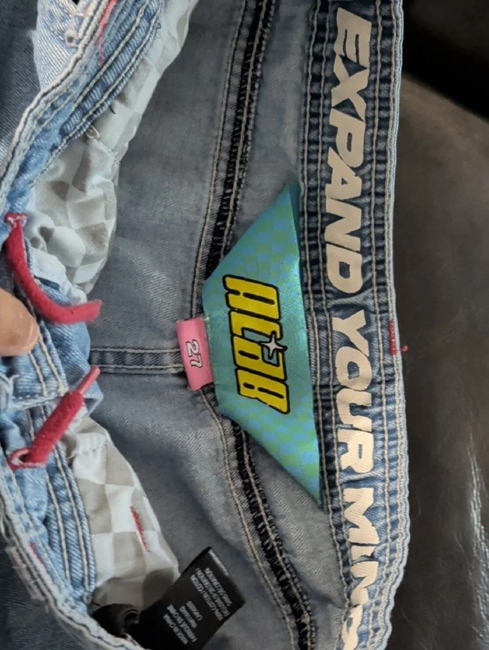 A.LAB Mega Shant Pixel Denim Shorts